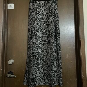 Vintage Leopard Print Maxi Skirt